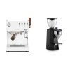 Ascaso Steel DUO PID PLUS, White&Wood + Rocket Espresso SUPER FAUSTO, black
