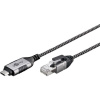 goobay Ethernetový adaptérový kabel USB-C 3.2 Gen2 > RJ-45, Slim