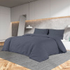 zahrada-XL Súprava obliečok antracitová 200x220 cm ľahké mikrovlákno 135945