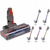 Kefa pre vysávač Dyson V7 V8 V10 V11 V15 s LED, otočná, červená