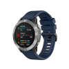 Silikónový remienok FIXED pre Garmin QuickFit 22 mm, modrý