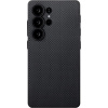 Pitaka PIN Button Case Black/Grey Plain Samsung Galaxy S25 Ultra PBS2501U