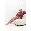 Pohodlné pyžamo pre plnoštíhly model 221191 Forever Pink 3XL