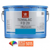 TIKKURILA® TEMALAC FD 20 Alkydová barva, 9 l, RAL Classic Odstín (barva): RAL 5015 - nebeská modrá