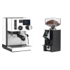 Rancilio Silvia BC PID, white + Eureka Mignon Specialita Smart, CR black