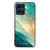 Lesklý kryt Mobiwear Glossy - Motorola Moto G54 5G - G024G - Zlatavý a zelenkavý mramor (Prémiové lesklé pouzdro, obal, kryt Mobiwear Glossy na mobil Motorola Moto G54 5G - G024G - Zlatavý a zelenkavý