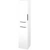 Dreja Vysoká skriňa s košom na bielizeň DOS SVD2ZK 35 - N01 Biela lesk / Úchytka T07 / M01 Biela mat / Levé