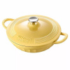 BUYDEEM Smaltovaný liatinový hrniec 3,1 L, 28cm, model CP581, farba jemne žltá CP581-MY
