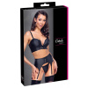 Cottelli Corset Top Suspender Set Matte Look 2251450