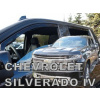 Deflektory - protiprievanové plexi Chevrolet Silverado 4D od 2019 (+zadné)