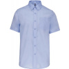 KARIBAN VINTAGE K539 / Pánska košeľa s krátkym rukávom v nežehlivej úprave - bright sky XL