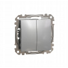 Schodiskový vypínač Klasický Schneider Electric strieborný SDD113108