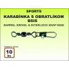 Karabinka s obratlíkem BSIS - 10ks v balení velikost 12 / 11kg