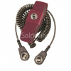 ESD uzemňovací náramok, elastický, 10mm / 10mm, 2m, sada, 229825 - 101005731