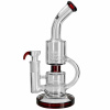 Bong sklo GG Doubble Bubble Red 26 cm