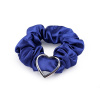 Stoklasa Saténová scrunchie gumička do vlasů / náramek srdce - 14 modrá královská