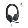 Logitech H540 Slúchadlá s mikrofónom Kábel Pres hlavu Kancelária / call centrum USB Typ-A Čierna (981-000480)