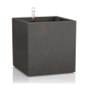 Lechuza Canto Stone 30 Low All inclusive set graphite black 30x30x30
