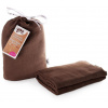 XKKO BMB Bambusová zavinovačka 120 × 120 - Dark Choco + klipy na kočárek
