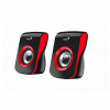 GENIUS repro SP-Q180 Red/ 2.0/ 6W/ USB napájení/ 3,5