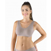 GINA Podprsenkový top so širokými ramienkami | 07016P - šedohnědá, L/XL