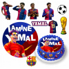 CUKROVÁ TLAČ Jedlý obrázok na tortu LAMINE YAMAL FC BARCELONA + POSTAVIČKY MENO 31