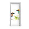 Samolepiace fototapety na dvere vtáky 75x205