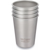 Sada nerezových pohárikov Klean Kanteen Steel Cup - 4 Pack - brushed stainless 296 ml uni