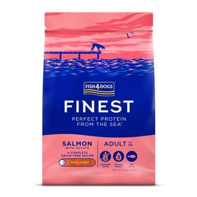 FISH4DOGS Granule veľké pre dospelých psov Finest losos so zemiakmi 1,5kg, 1+