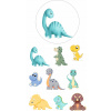 JEDLÝ OBRÁZOK NA TORTU DINOSAURY CHLAPEC SADA