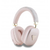 Guess PU Leather 4G Triangle Logo Bluetooth Stereo Headphone Pink