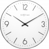 Nástenné hodiny Basic Dome biele