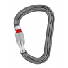Veľká HMS karabína Petzl William šedá screw lock
