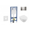 GEBERIT - Duofix Set předstěnové instalace, klozetu Architectura a sedátka softclose, tlačítko Sigma30, chrom SANI11CK1105