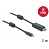 Delock Aktívny kábel USB typu C - HDMI (DP Alt Mode) 4K 60 Hz 2 metre dlhý Delock