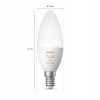 Smart osvetlenie - Žiarovky 2 ks. Philips Hue E14 4 v 470 LM 2200 K (Žiarovky 2 ks. Philips Hue E14 4 v 470 LM 2200 K)
