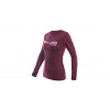 Dámske tričko dl.rukáv SENSOR MERINO AIR HILLS port red L