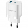Rychlonabíječka do sítě Forever TC-05 PD+USB GaN 33W bílá GSM115405