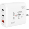 Skross Power Charger 65W PD GaN US USB nabíječka, 1x USB A , 2x USB-C®, 65 W, Dodávka energie, bílá