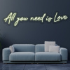 LED neon - All you need is Love Farba neónu: 3 Neutrálna biela, Šírka neónu: 120cm, Orez neónu: Cut to Shape (výrez do tvaru)