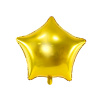 PartyDeco Fóliový balón Hviezda zlatá 48 cm