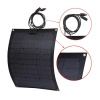 Solár FV panel flexibilný SS-PT PERC MoK LENSUN 100Wp/18V/5.56A BK 100FX2-9BB ETFE UM22V (Flexibilný prenosný PERC FV panel, Určenie: Karaván/Loď/Turistika, Solár FV Panel: Monokryštál 100Wp/ 36č/ SS1