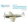 P-40N Warhawk 3D-Printed & coloured Interior on decal paper (Trumpeter)