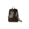 Kožený dámsky čierny batoh BRONTE