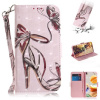 Peňaženkové 3D puzdro na LG K61 - Butterfly High-heeled