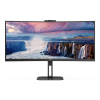 AOC Value-Line CU34V5CW/BK LED monitor 86.4 cm (34 palca) En.trieda 2021 G (A - G) 3440 x 1440 Pixel UWQHD 4 ms HDMI ™, DisplayPort, USB 3.2 (Gen 1x1), USB-C®,; CU34V5CW/BK