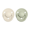 Bibs cumlíky silikón 2 ks De Lux 0-36 mesiacov One Size Ivory-sage