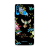 Lesklý kryt Mobiwear Glossy - Huawei P30 Lite - G041G - Ptáček a květy (Prémiové lesklé pouzdro, obal, kryt Mobiwear Glossy na mobil Huawei P30 Lite - G041G - Ptáček a květy, materiál Plast + TPU sili
