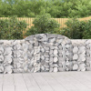 vidaXL Oblúkové gabiónové koše 2 ks 300x30x100/120cm pozinkov. železo