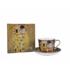 Šálka spodšálkou čierna G.Klimt 500ml